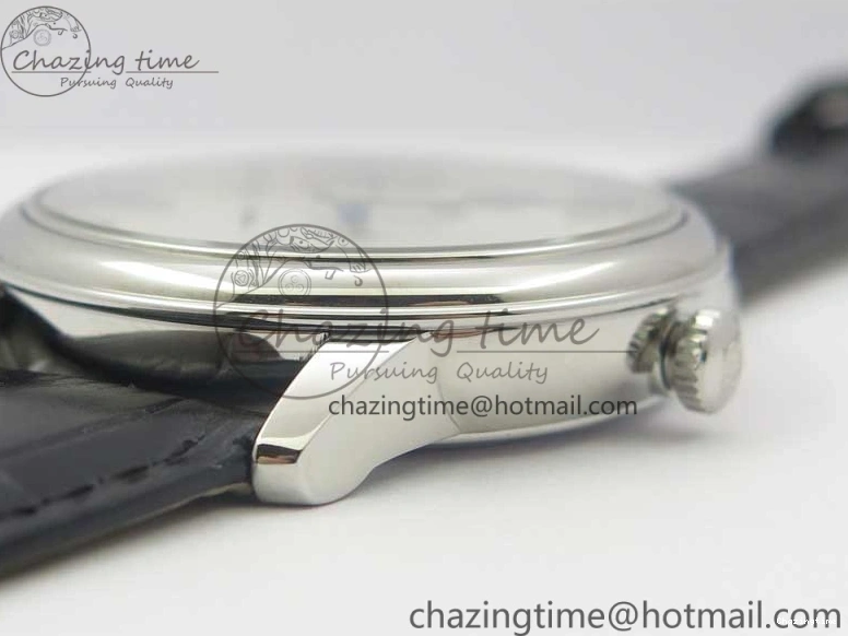 0316 MultiPurpose De Ville Prestige Real PR SS ZF 1:1 Best Edition White Dial Blue Markers on Black Leather Strap MIYOTA 7941